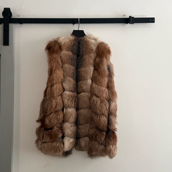 Luxurious Brown and Tan Fur Vest